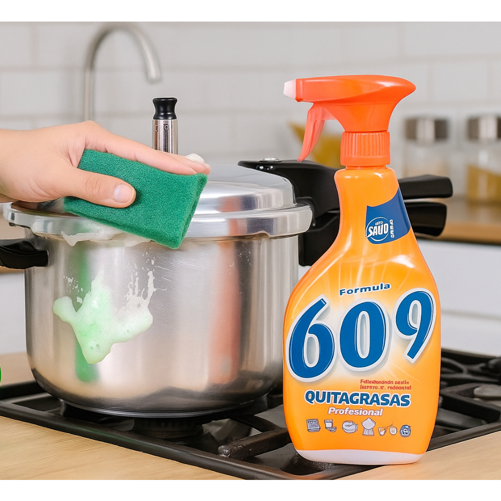 Quitagrasas profesional fórmula 609 La Salud (750 ml)+Esponja multiuso Zaas! (3 U) - Miniatura 4