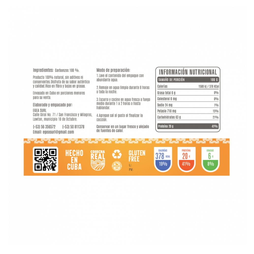 Garbanzos Cosecha Real (2 x 500 g / 1.1 lb) - Miniatura 2