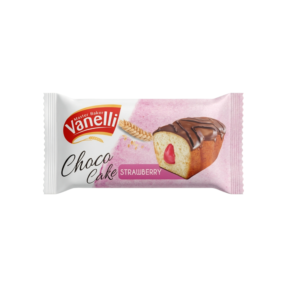 Choco Cake relleno de fresa Vanelli (30 g / 1.06 oz) - Imagen 1