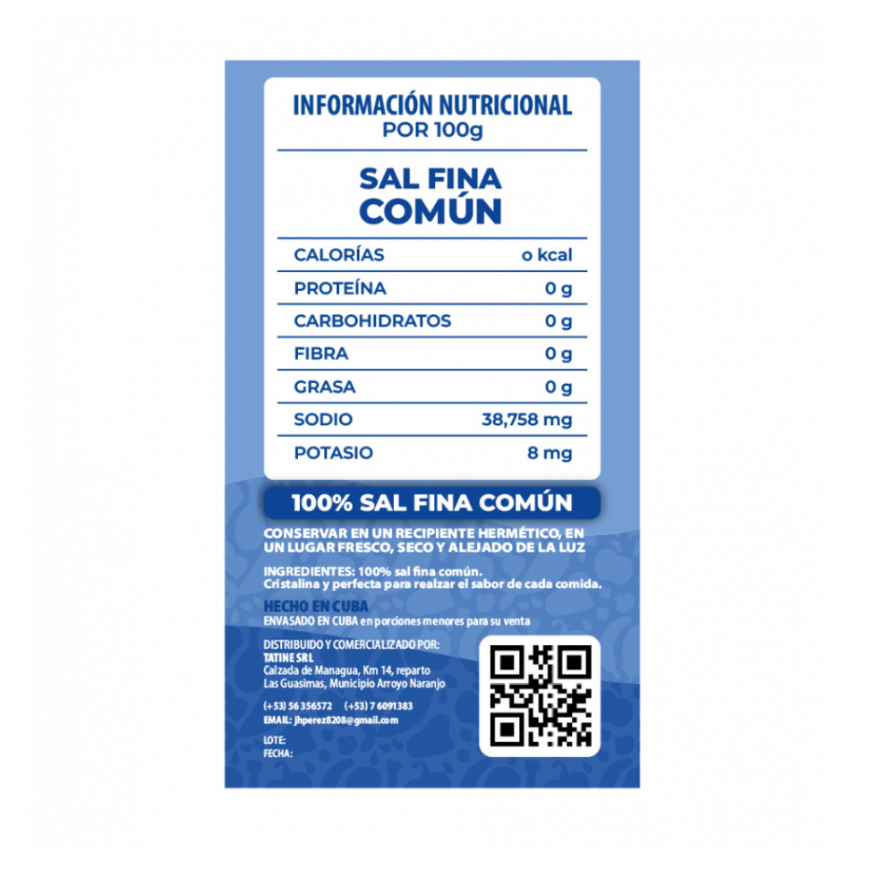 Sal fina común Campo Vivo (10 x 1 kg / 2.2 lb) - Miniatura 2