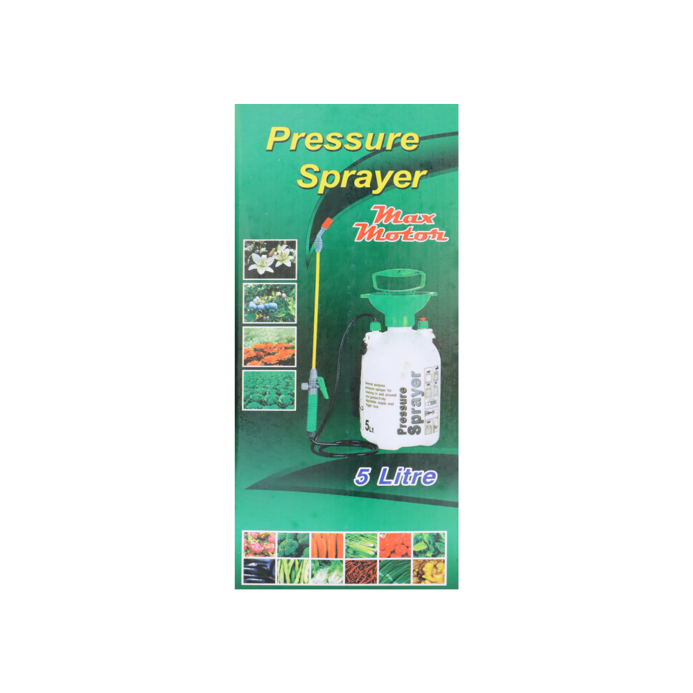 Pulverizador a presión color blanco y verde 5 L Max Motor - Miniatura 3
