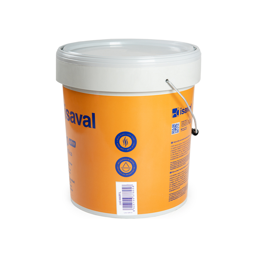Pintura acrílica interior y exterior color marfil M - 10 extra Isaval (15 L) - Miniatura 2
