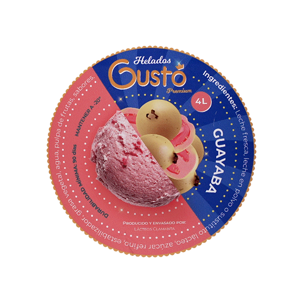 Helado Premium de guayaba Gustó (4 L) - Miniatura 3