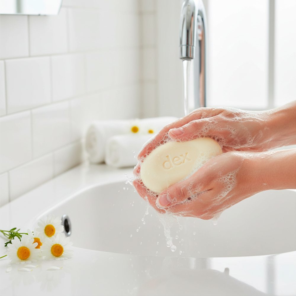 Jabón de tocador con glicerina y manzanilla Dex (90 g / 3.17 oz) - Miniatura 4