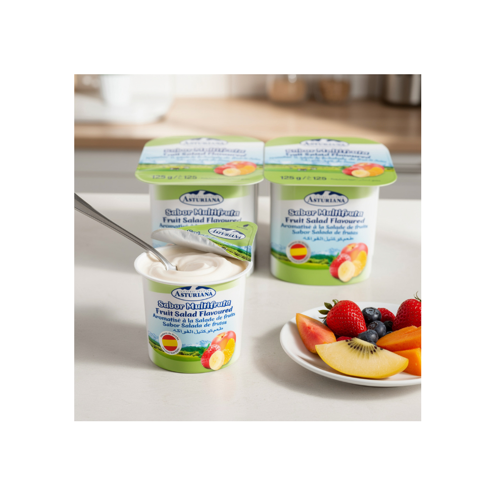 Yogur sabor multifruta Asturiana (48 x 125 g / 4.4 oz) - Miniatura 4
