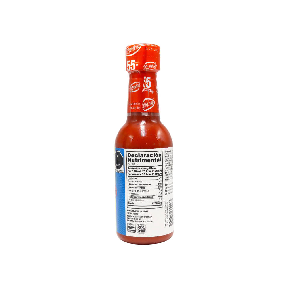 Salsa picante roja de chile habanero El Yucateco (150 ml) - Miniatura 3