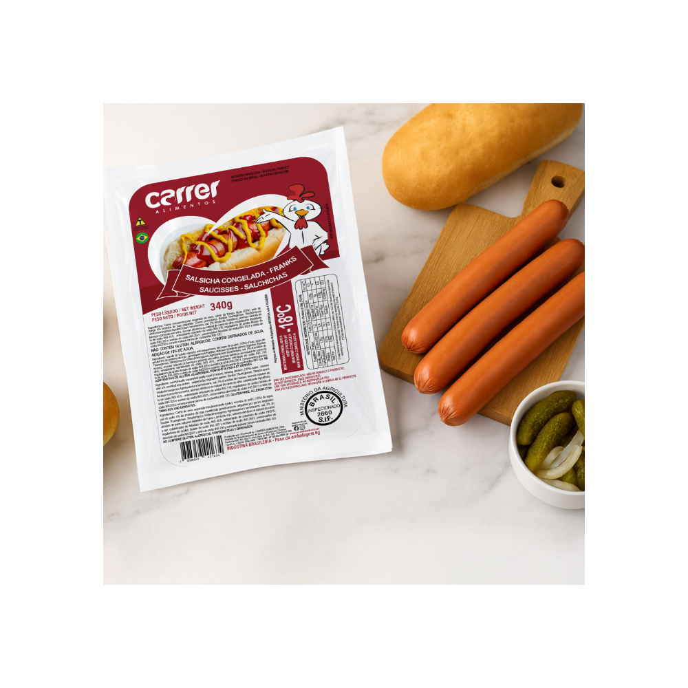 Salchichas de pollo Carrer (5 x 340g / 12 oz) - Miniatura 2