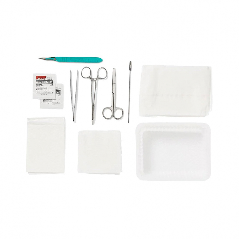 Bandeja esterilizada para incisión y drenaje Medline - Miniatura 2