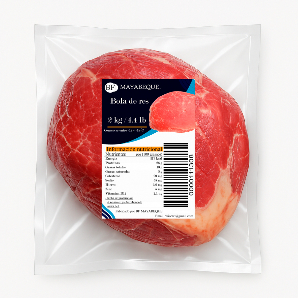 Bola de res BF Mayabeque (2 kg / 4.4 lb) - Miniatura 4