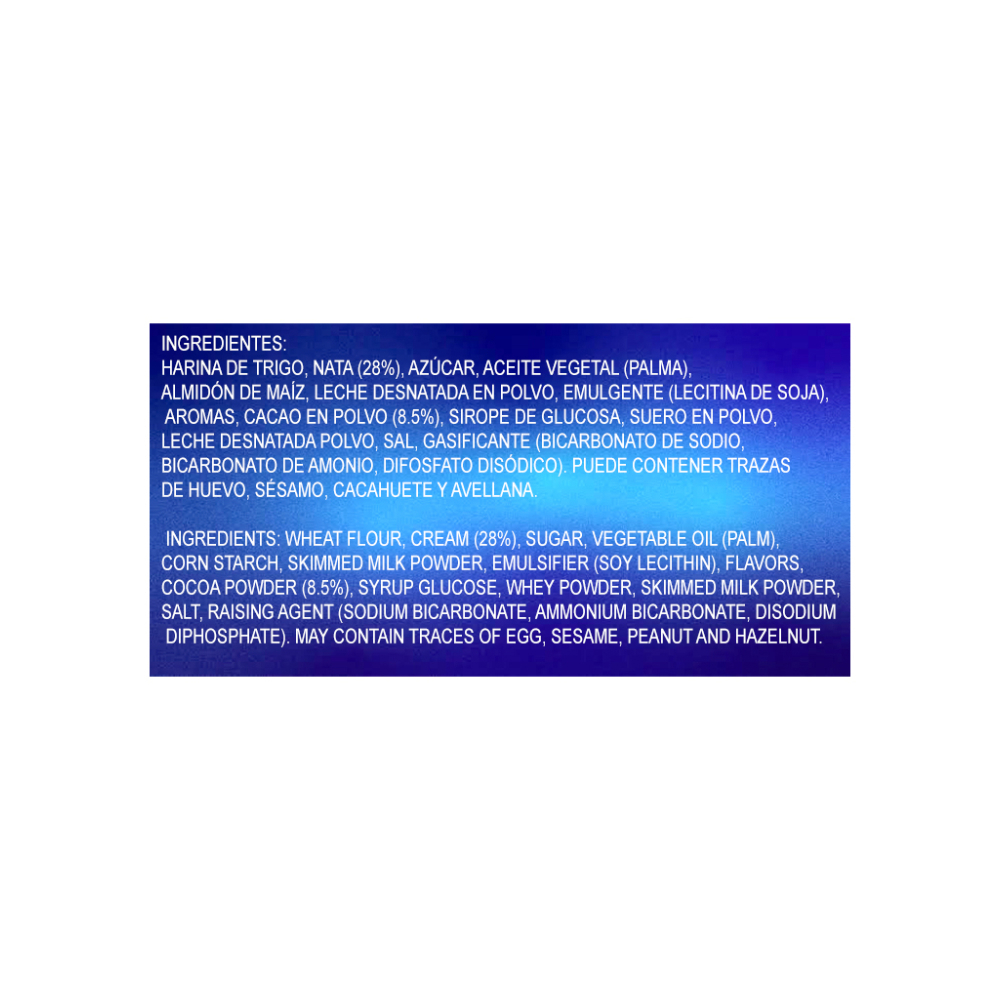 Galletas de chocolate con crema de cacao Porleo Aldiva (56 g / 1.97 oz) - Miniatura 3