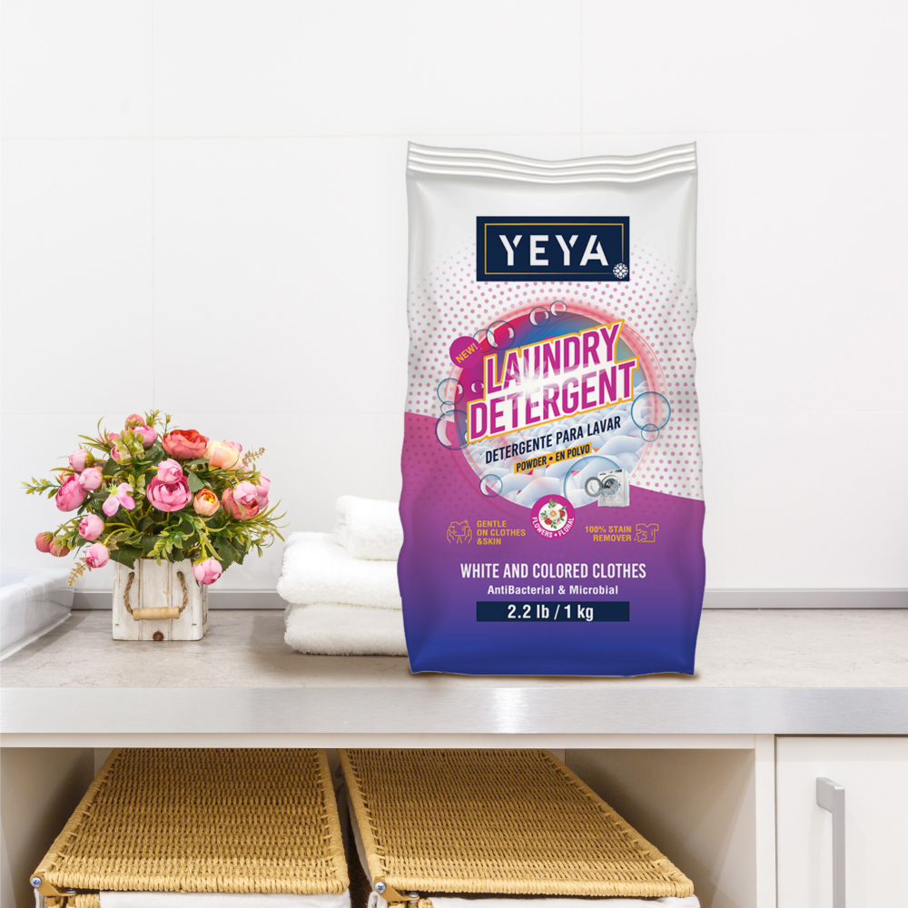 Detergente en polvo con aroma a flores YEYA (1 kg / 2.2 lb) - Miniatura 3