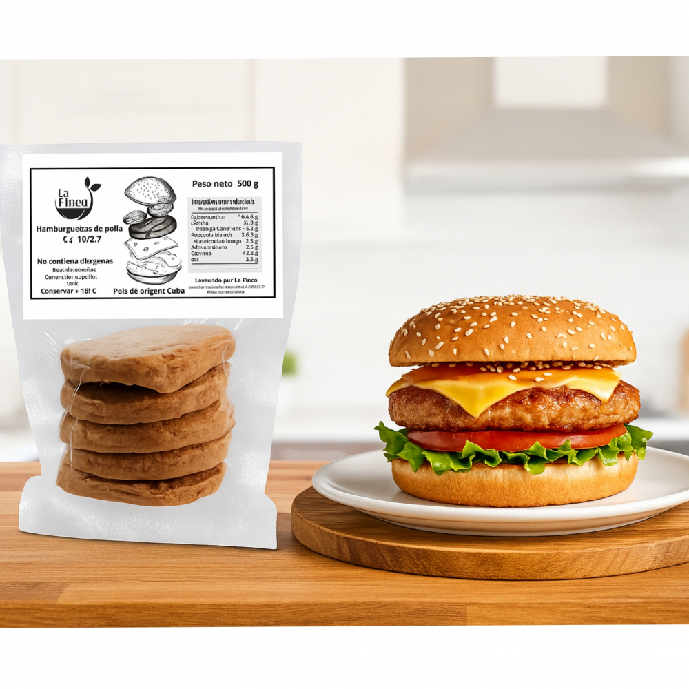 Hamburguesas de pollo (5 x 100 g / 3.53 oz) - Miniatura 3