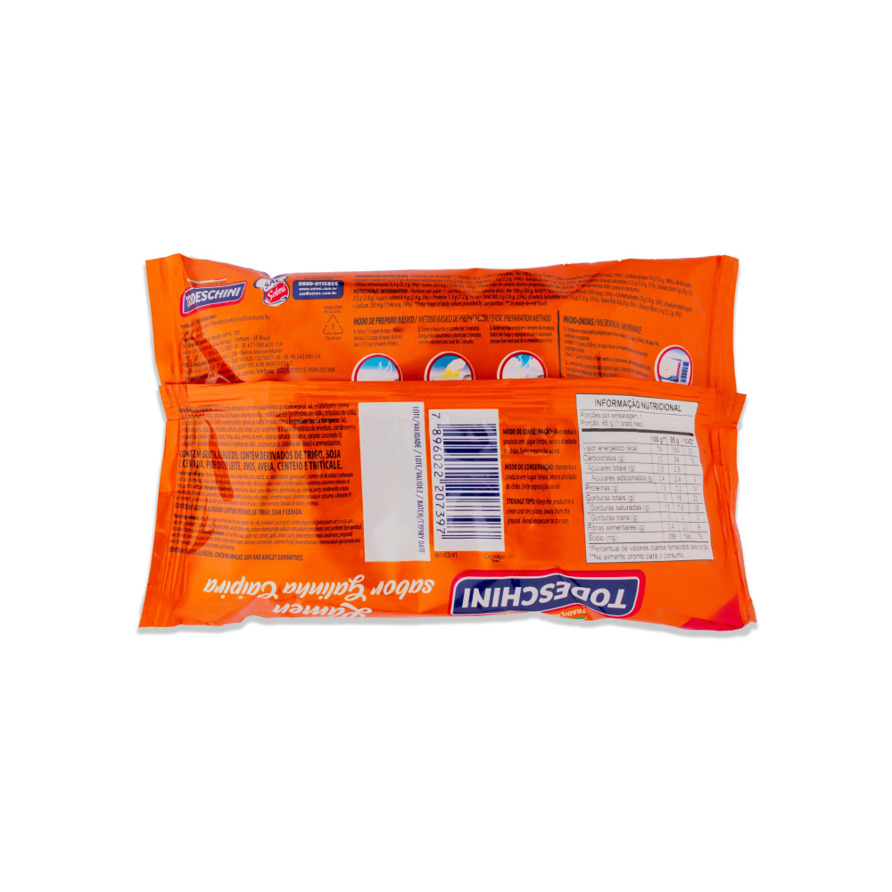 Fideos instantáneos sabor a pollo de corral Todeschini (85 g / 2.99 oz) - Miniatura 2