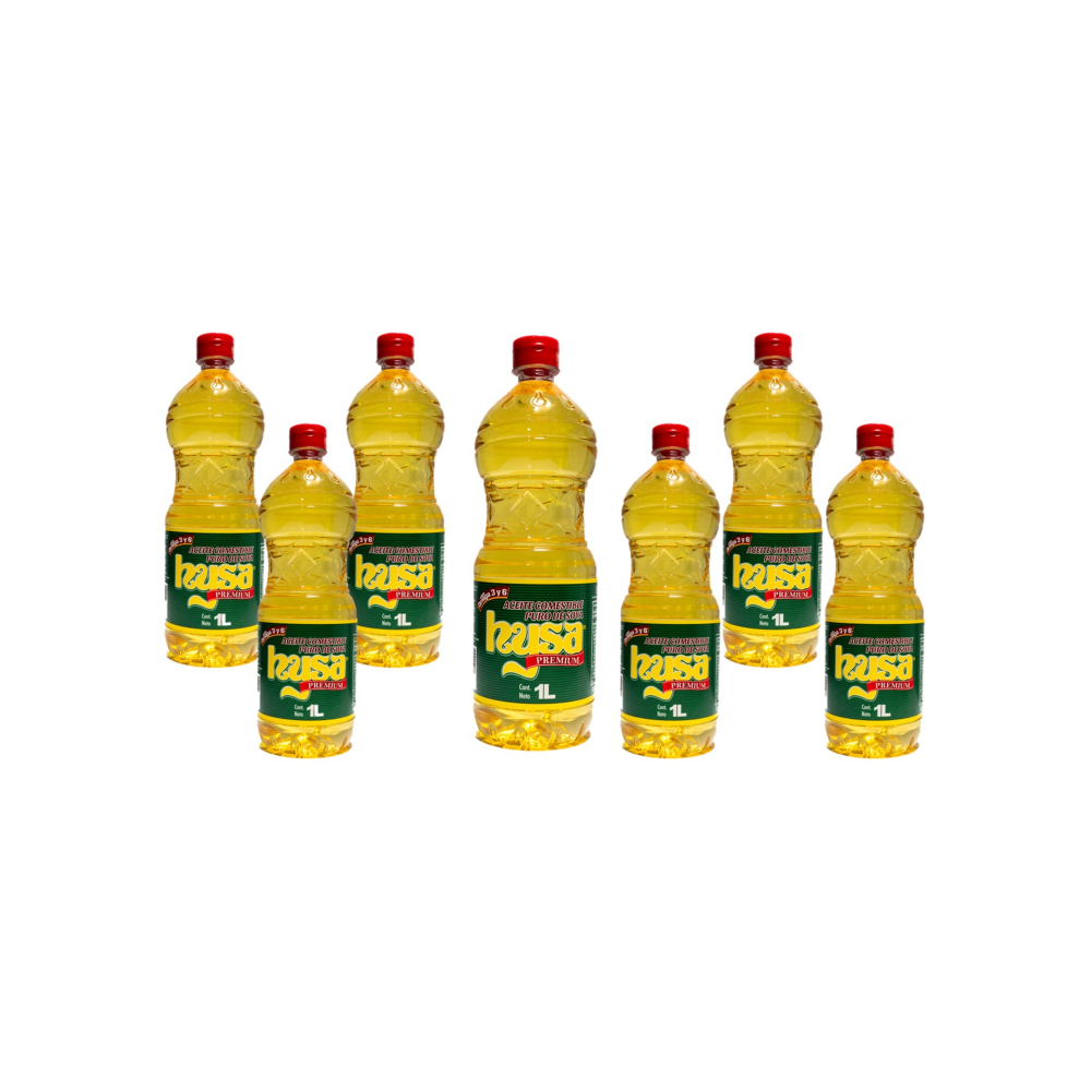 Aceite puro de soya Hysa (7 x 1 L) - Imagen 1