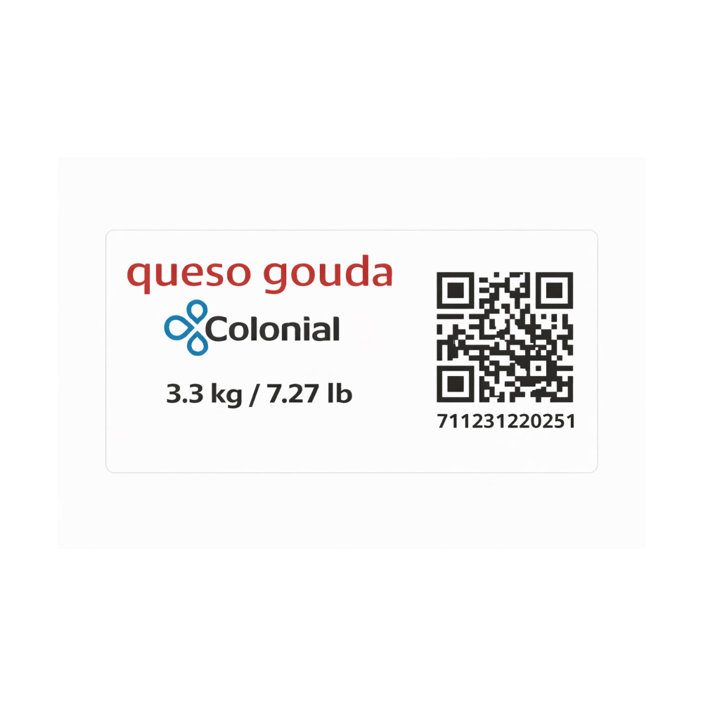 Queso gouda semiduro Colonial (3.3 kg / 7.27 lb) - Miniatura 3