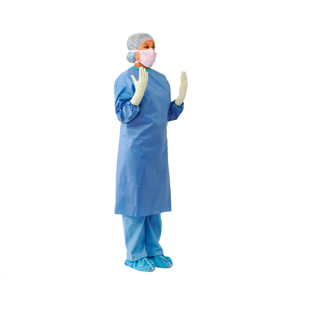 Bata quirúrgica desechable (Talla: L) - Miniatura 2