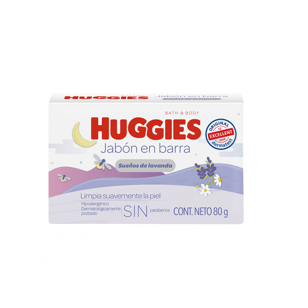 Jabón en barra sueños de lavanda para bebé Huggies (80 g / 2.82 oz) - Miniatura 2