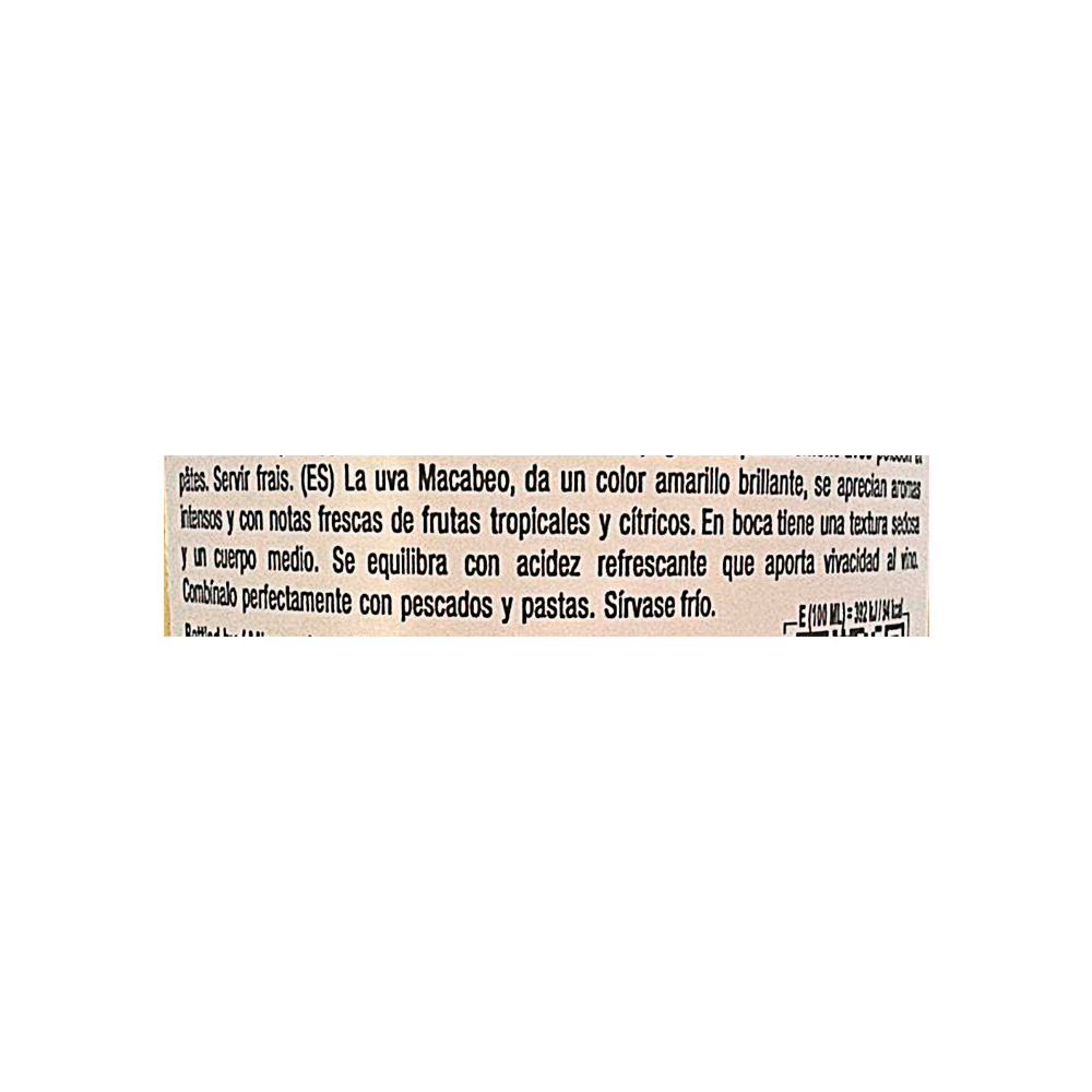 Vino blanco semidulce Barón de Rubí Macabeo (750 ml) - Miniatura 3