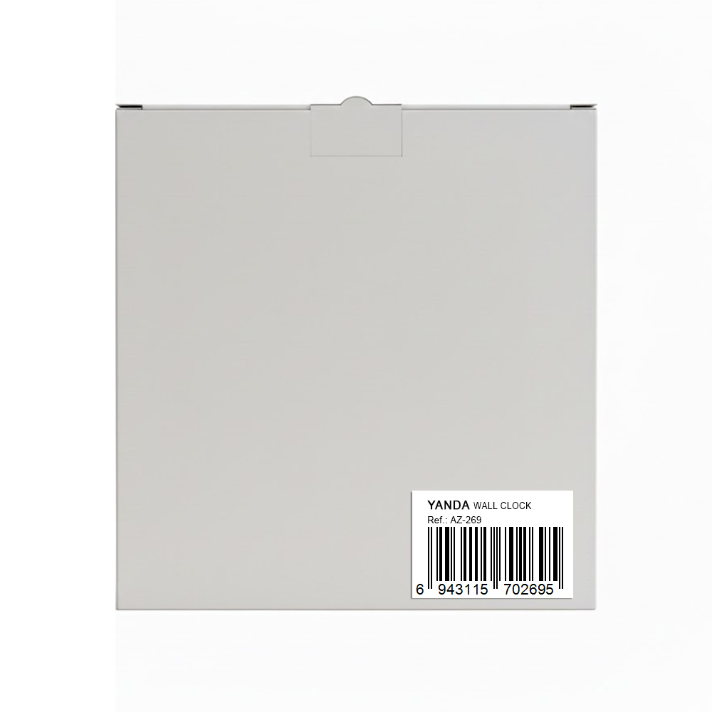 Reloj de pared decorativo (25 cm) con temática de café Yanda - Miniatura 4