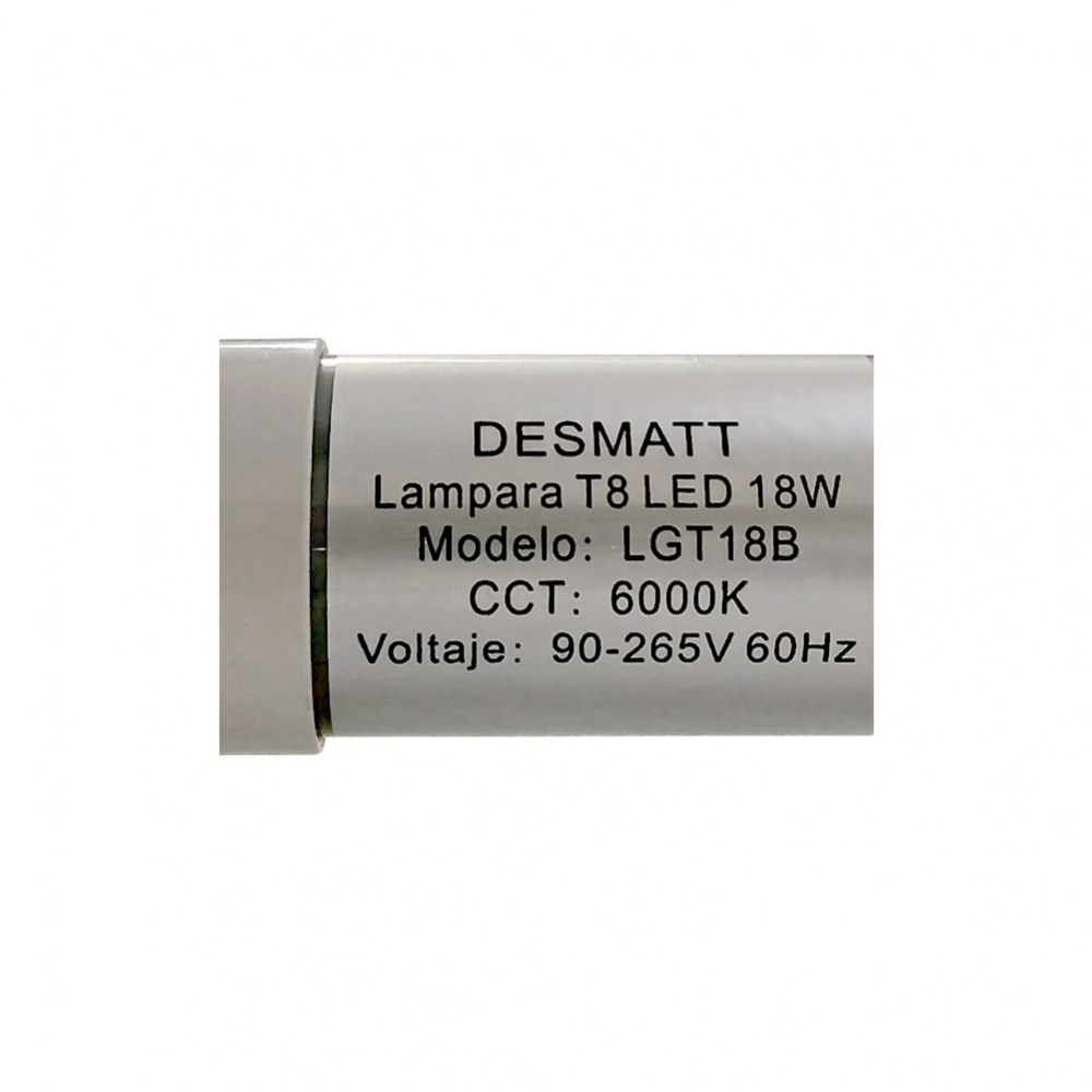 Tubo LED T8 18 W Desmatt - Miniatura 2