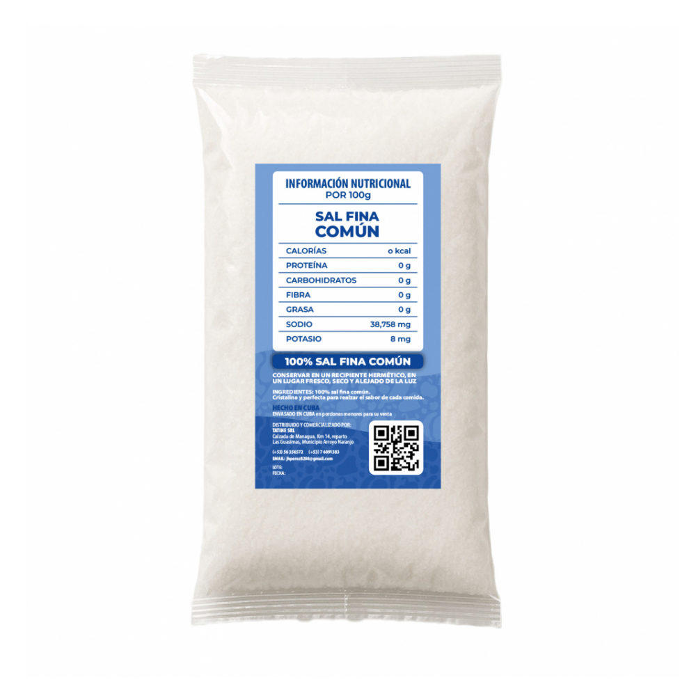 Sal fina común Campo Vivo (8 x 500 g / 1.1 lb) - Miniatura 3