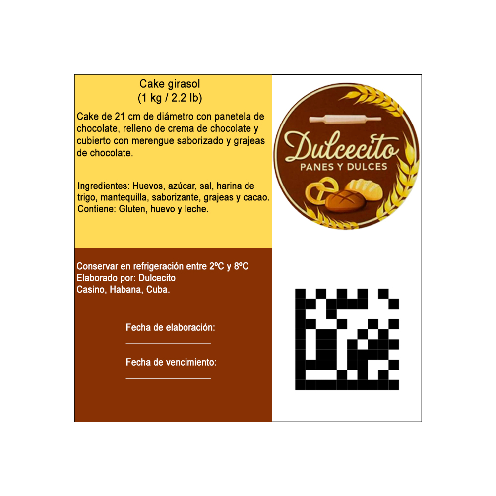 Cake girasol Dulcecito (para 15 personas) - Miniatura 3