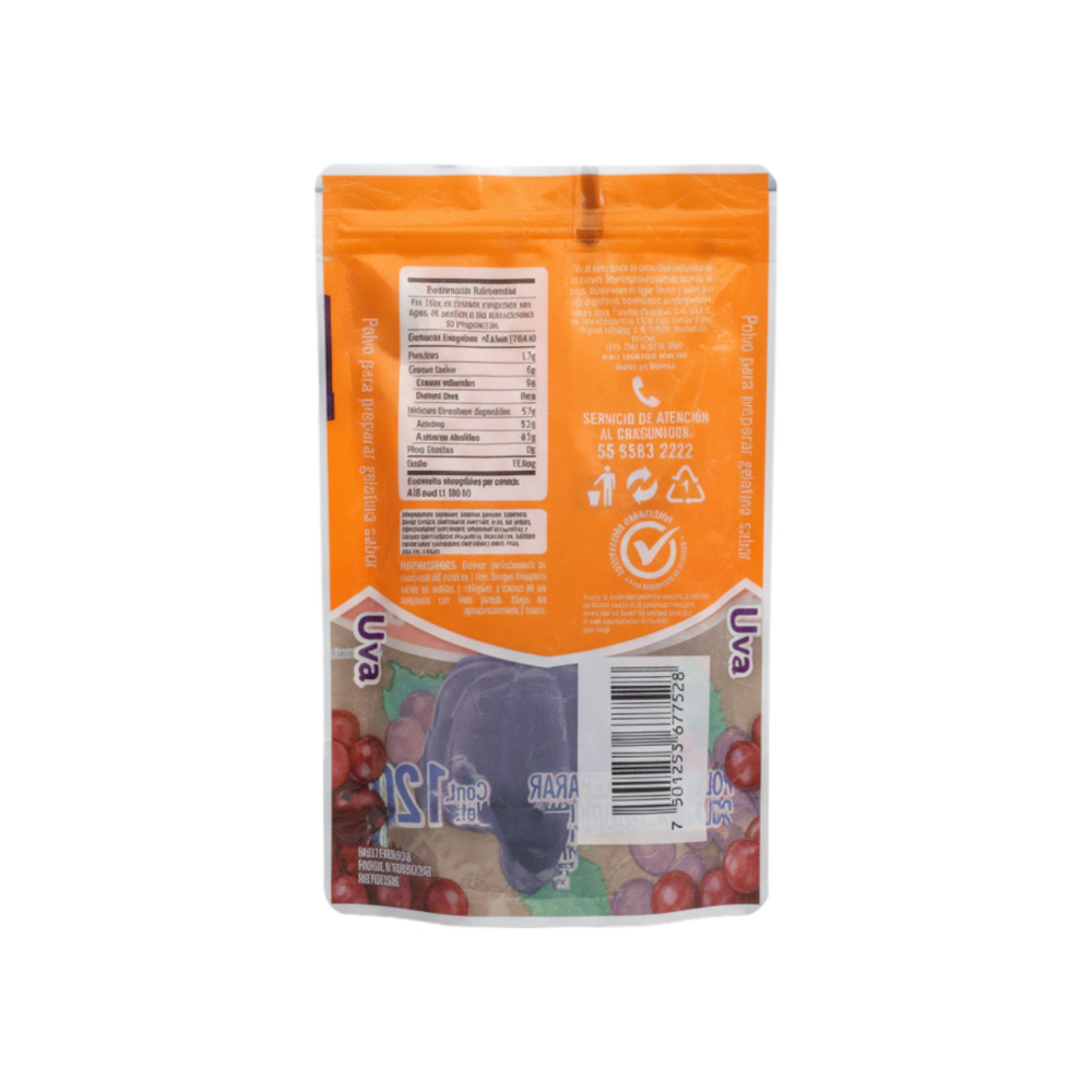 Polvo para preparar gelatina sabor uva Chedraui (120 g / 4.23 oz) - Miniatura 2