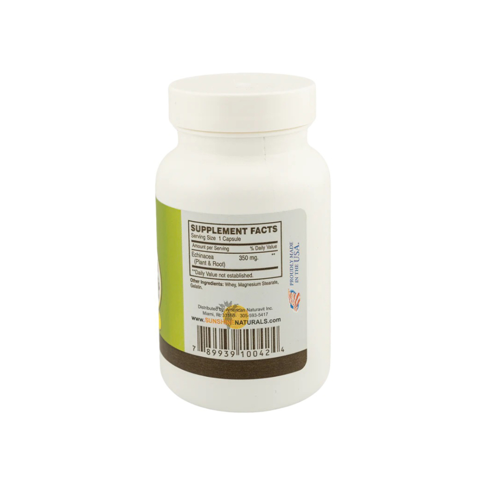 Equinácea 350 mg Sunshine Naturals (60 cápsulas) - Miniatura 3