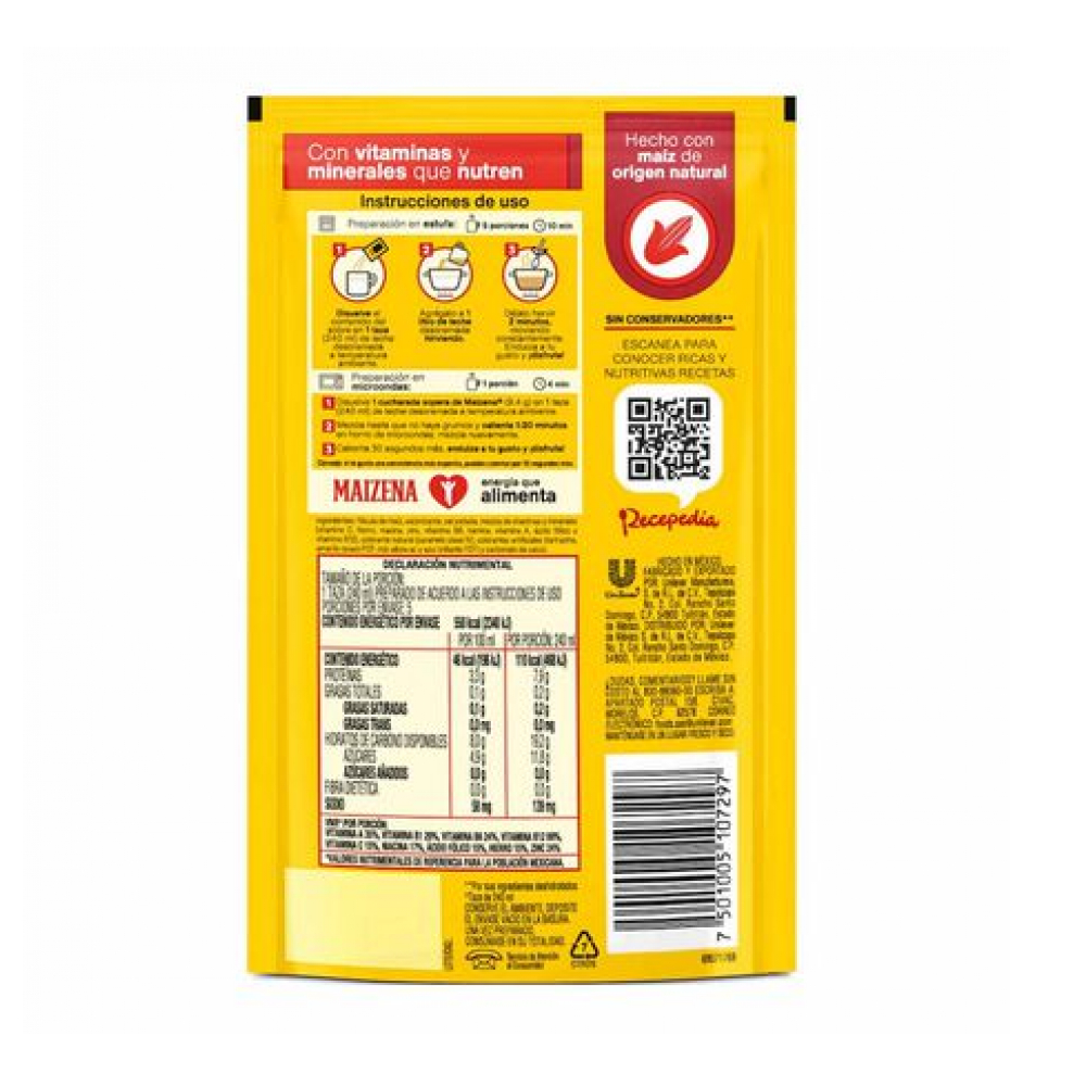 Atole sabor chocolate Maizena (45 g / 1.6 oz) - Miniatura 2