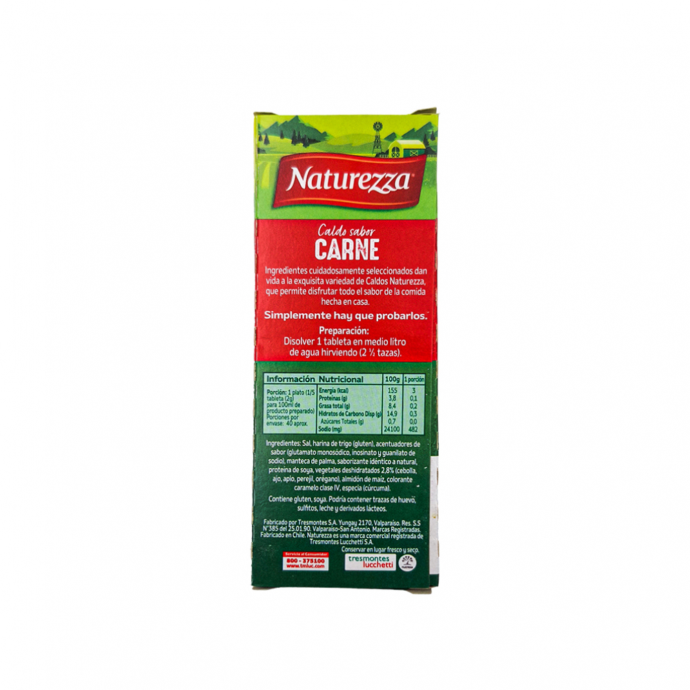 Caldo Sabor Carne Naturezza (80 g) - Miniatura 2