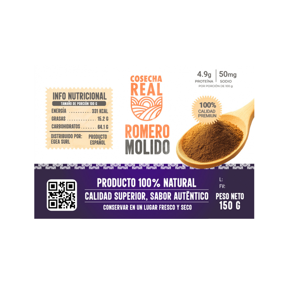 Romero molido Cosecha Real (150 g / 5.29 oz) - Miniatura 3
