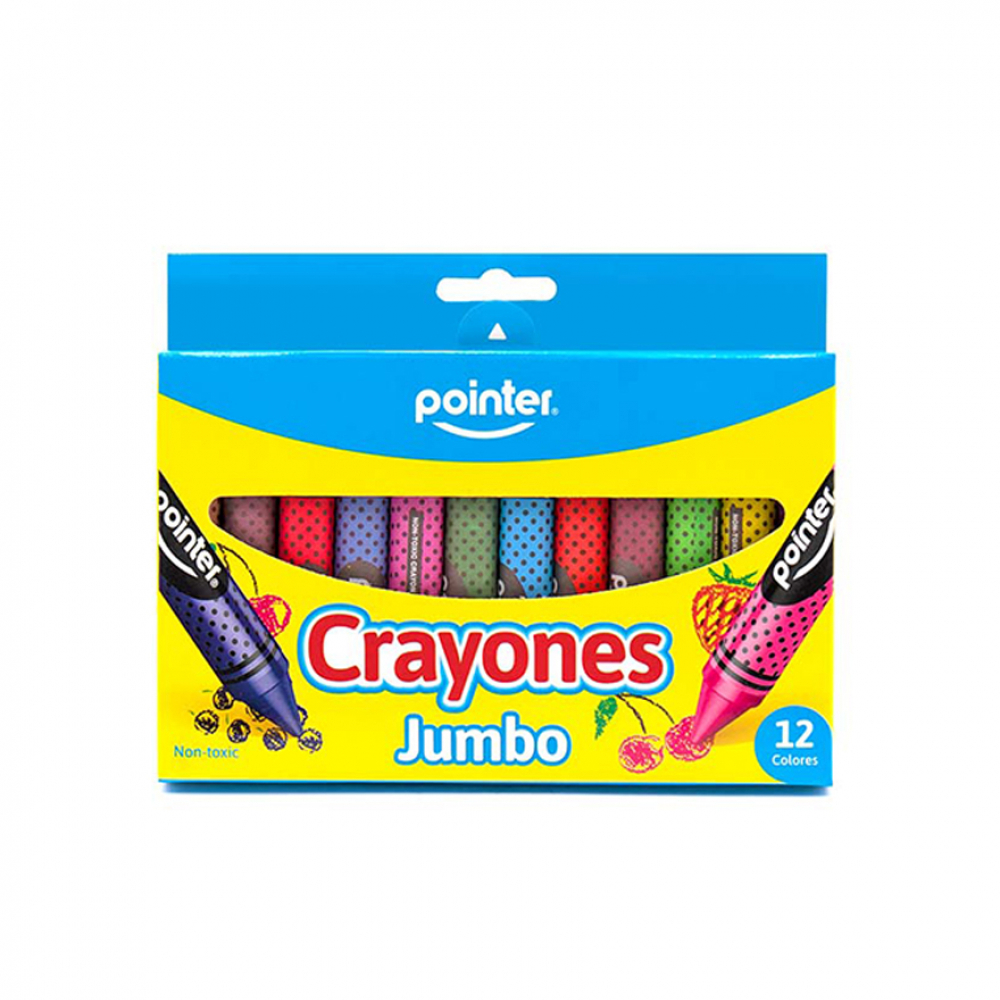 Juego de 12 crayones jumbo Pointer - Miniatura 4