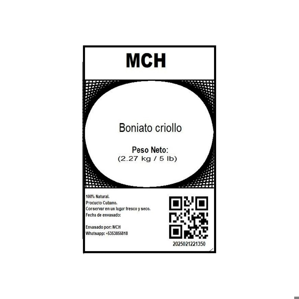 Boniato criollo MCH (2.27 kg / 5 lb) - Miniatura 4