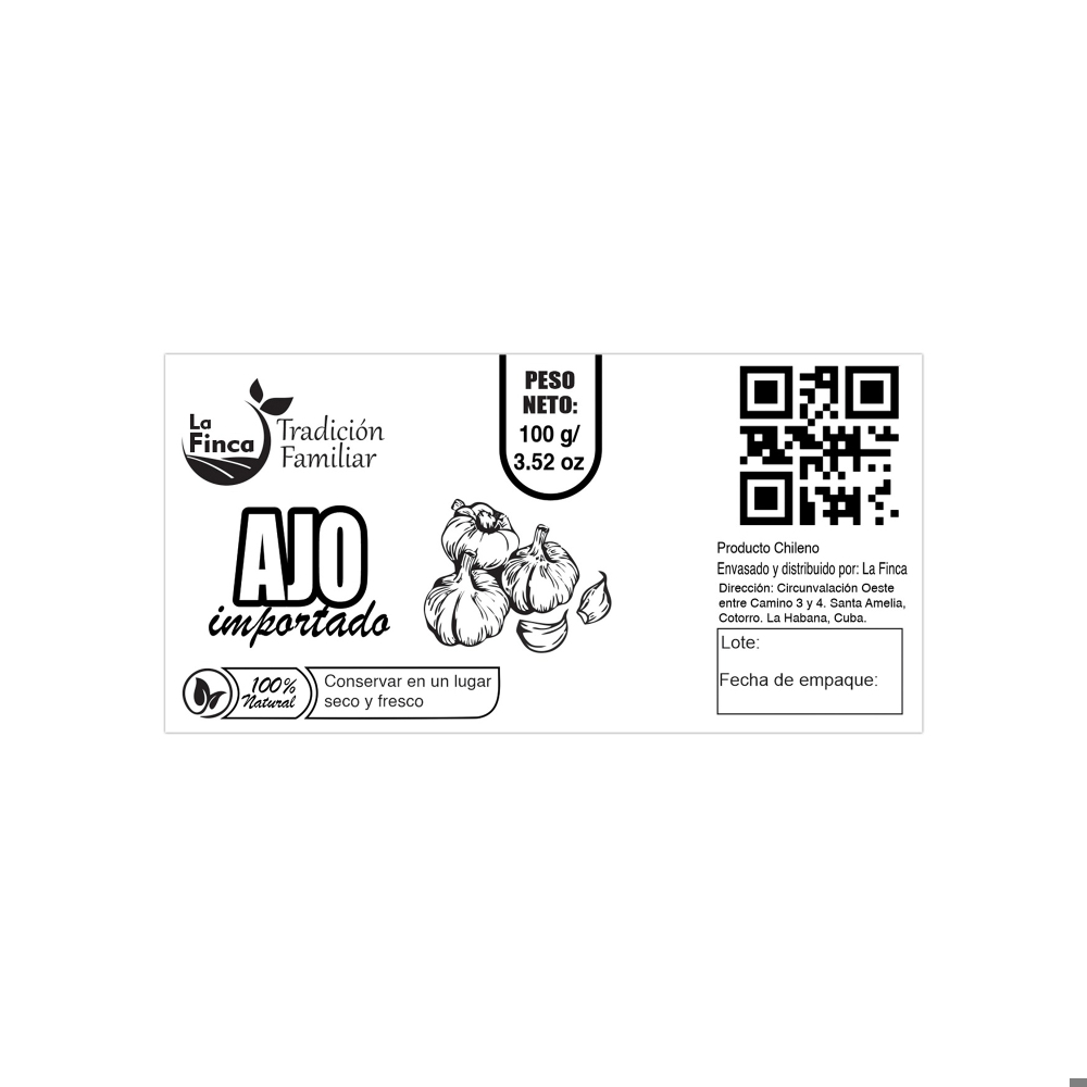 Ajo importado La Finca (100 g / 3.52 oz) - Miniatura 3
