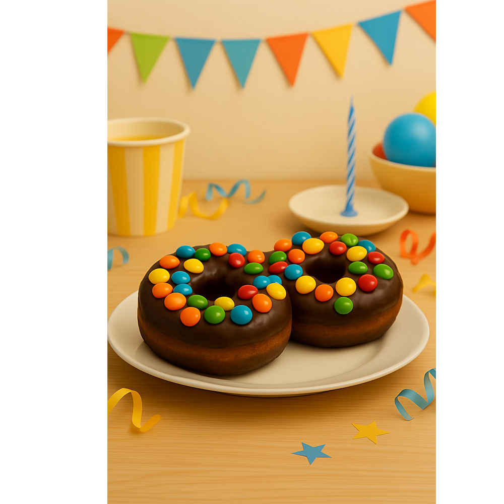 Donas con cobertura de chocolate y M&M de chocolate (2 x 116 g / 4.01 oz) - Miniatura 4