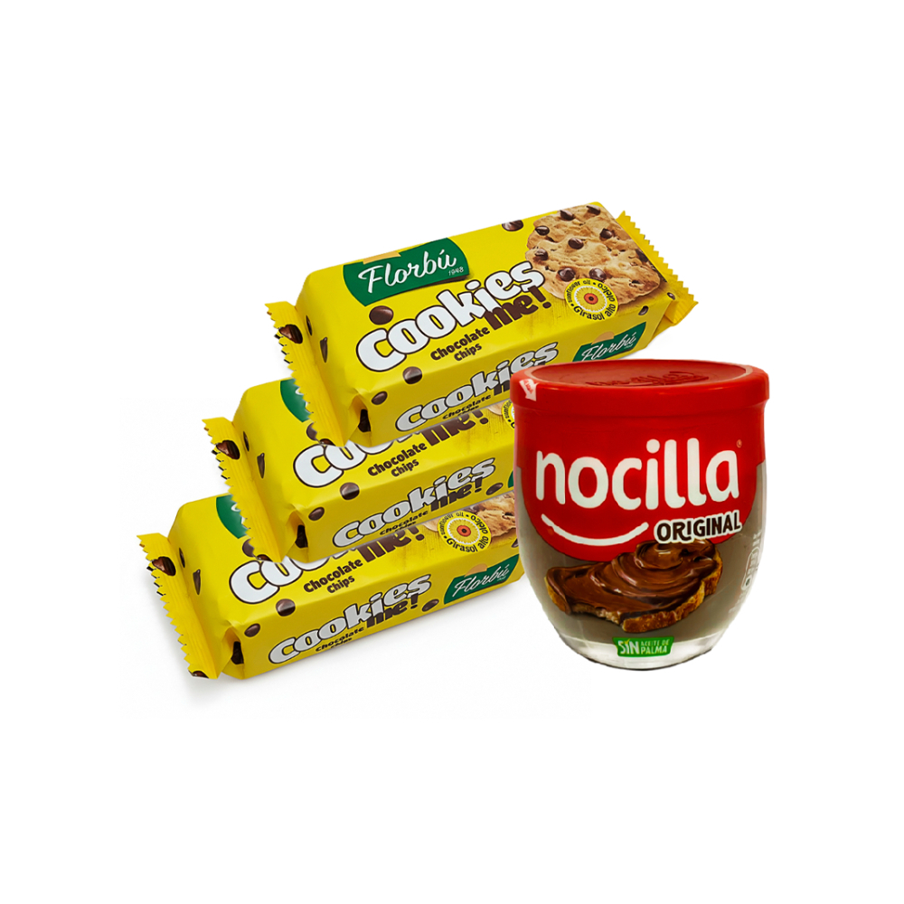 Crema de chocolate + Galletas de con chispas de chocolate - Imagen 1