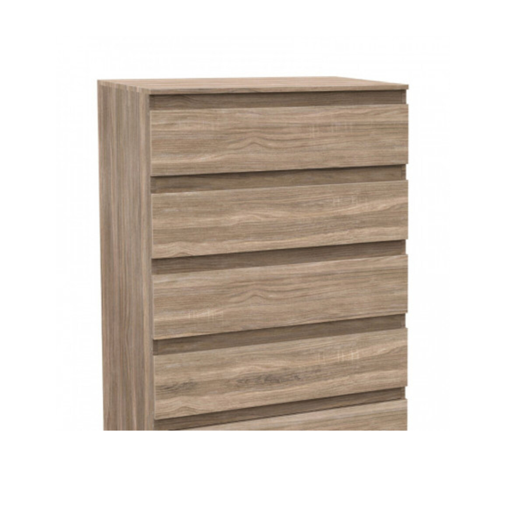 Cómoda de 5 cajones color efecto madera 7House - Miniatura 3