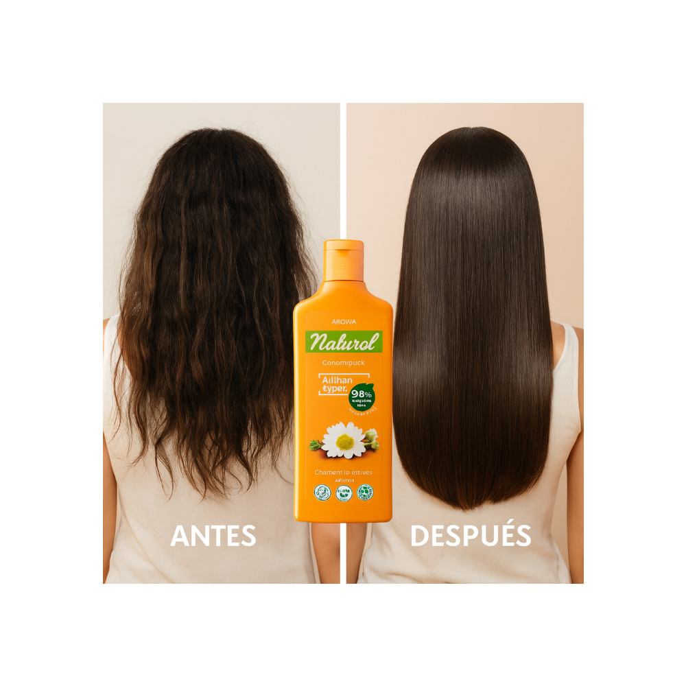 Acondicionador para todo tipo de cabello con extracto de manzanilla Aroma Natural (400 ml) - Miniatura 4