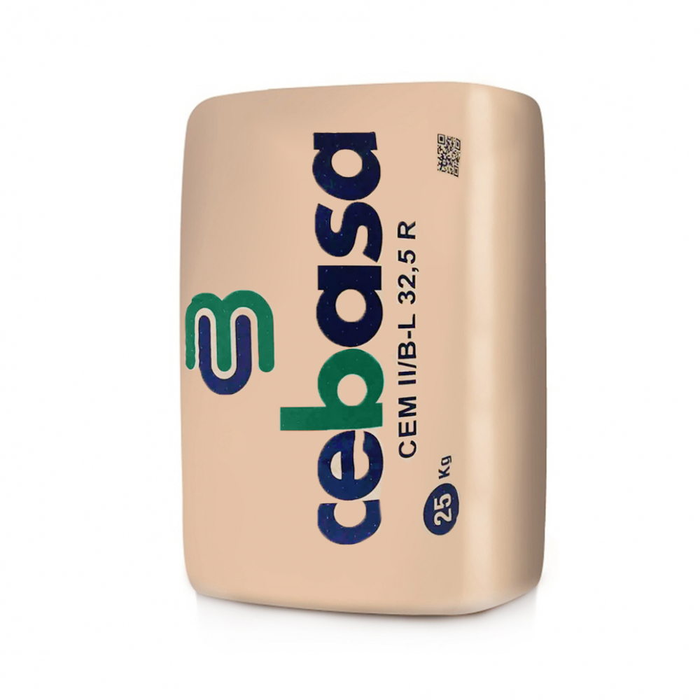 Cemento portland con caliza CEM II/B-L 32.5 R Cebasa (25 kg / 55.12 lb) - Miniatura 3