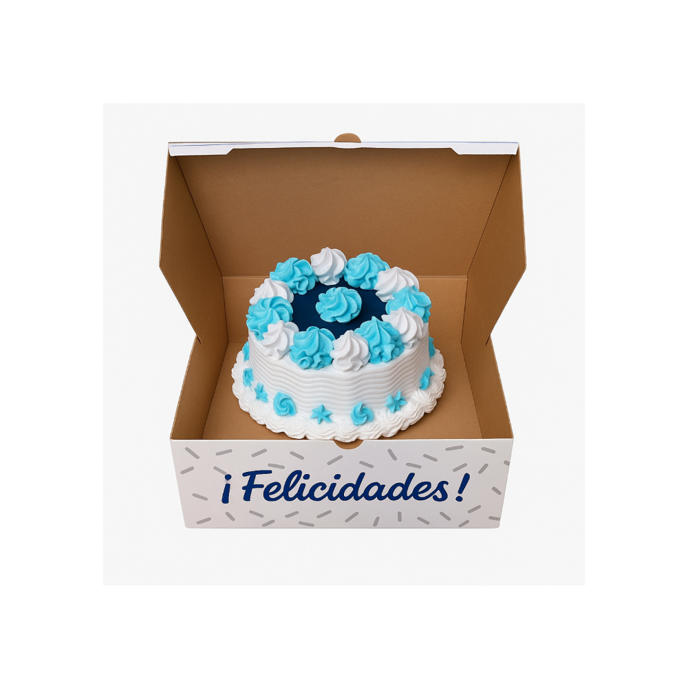 Cake azul Miga Dorada (10 personas) - Miniatura 2