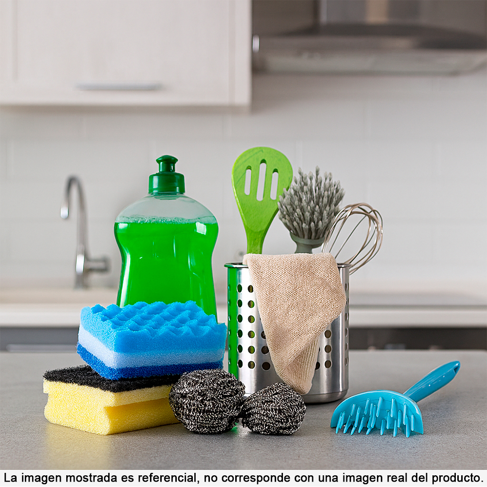 Paquete de esponjas, estropajos y cepillo para fregar Marwa - Miniatura 4