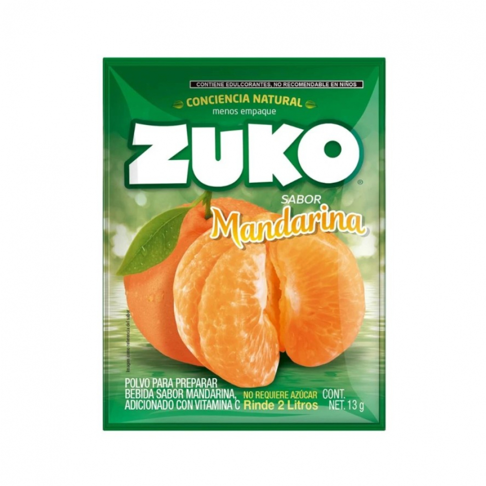Refresco instantáneo sabor mandarina Zuko (13 g) - Miniatura 3