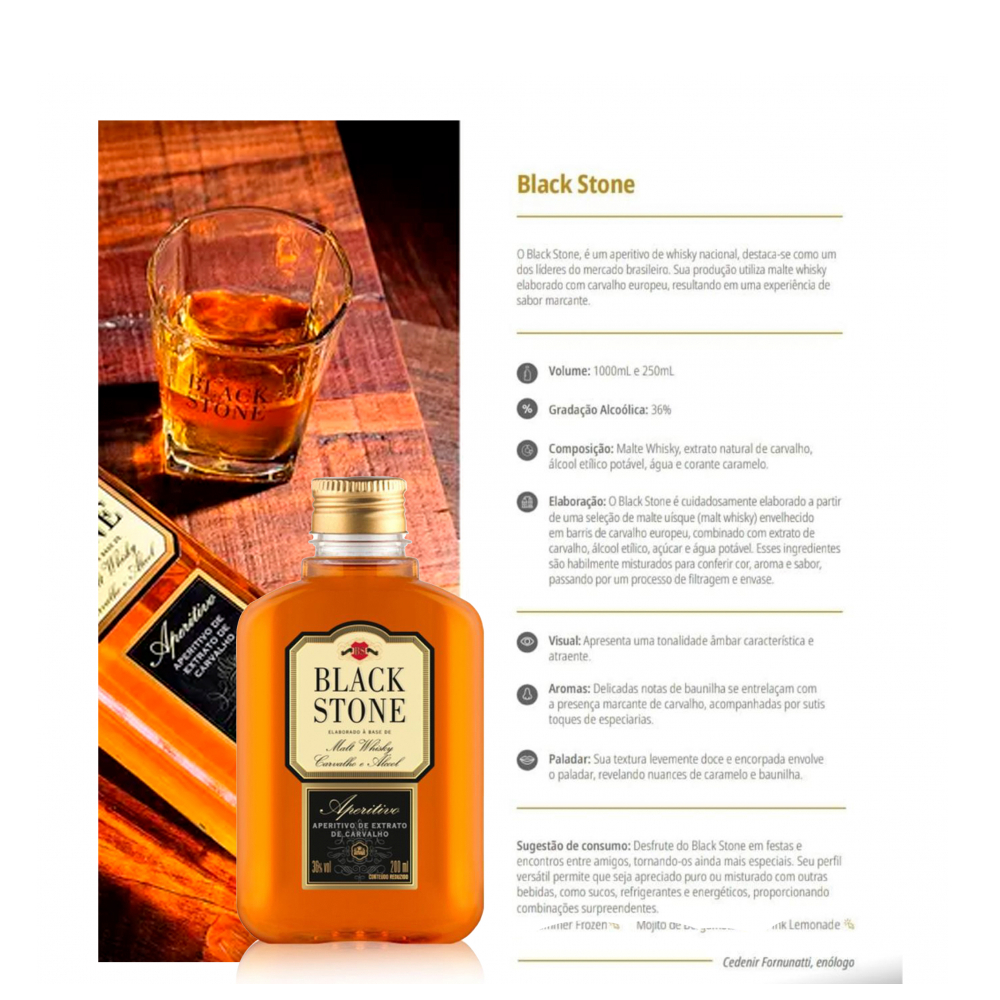Whisky Black Stone (200 ml) - Miniatura 3