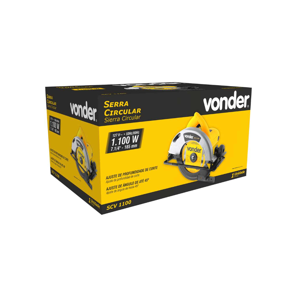 Sierra circular de 7 1/4" 127 V Vonder SCV1100 - Miniatura 2