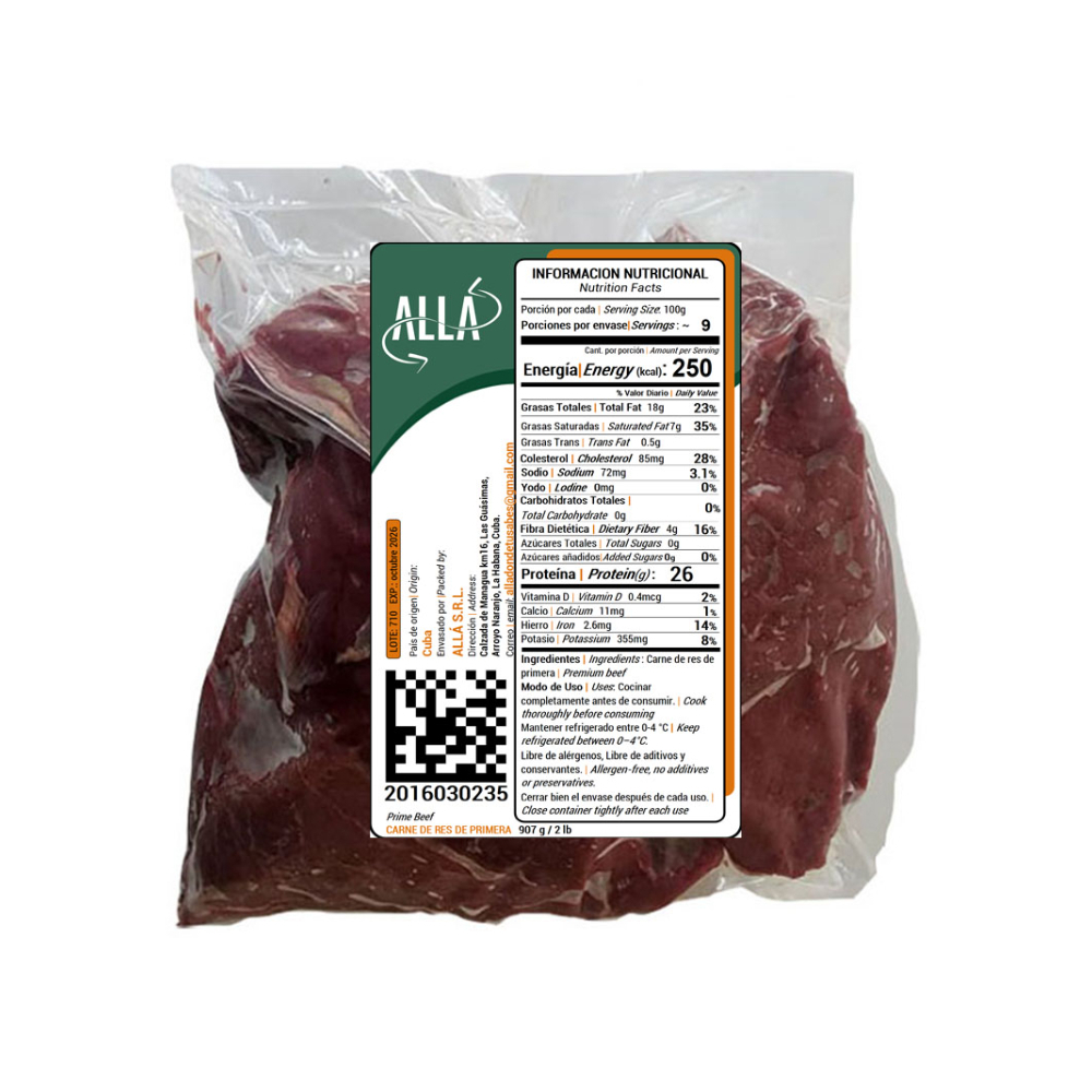 Carne de res de primera ALLÁ (907 g / 2 lb) - Miniatura 4