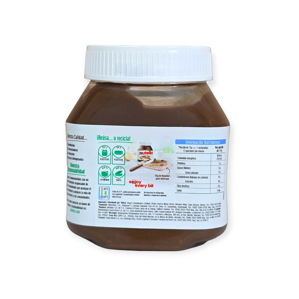 Crema de avellanas con cacao Nutella Ferrero (200 g / 7.05 oz) - Miniatura 3