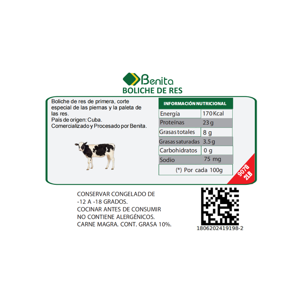 Boliche de res Benita (907 g / 2 lb) - Miniatura 2
