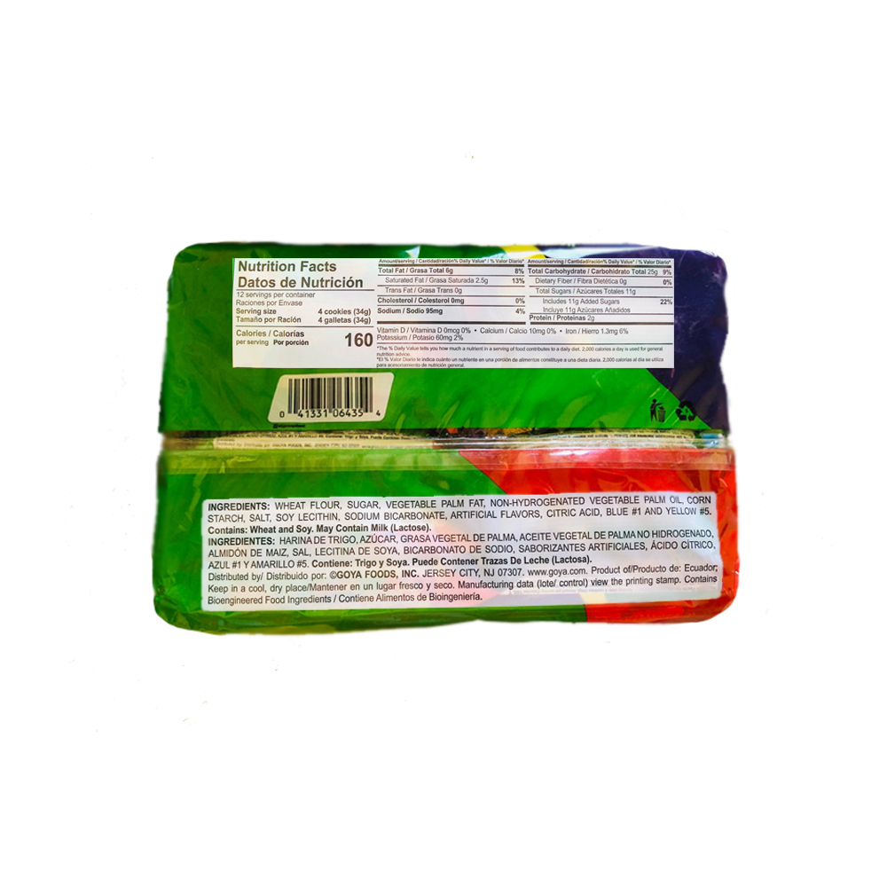 Galletas rellenas con crema sabor a limón Carnaval Goya (403 g / 14.2 oz) - Miniatura 3