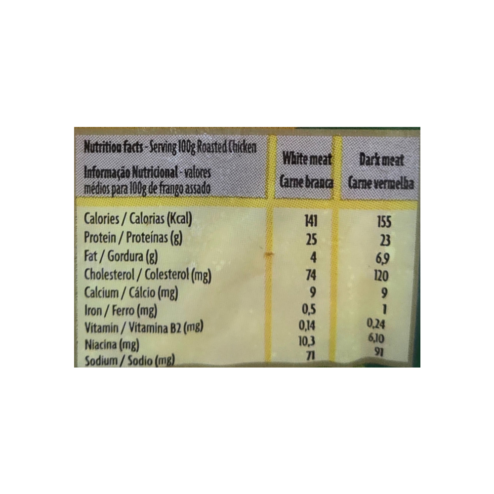 Pollo entero congelado sin menudos Perdix (1.5 kg / 3.30 lb) - Miniatura 2