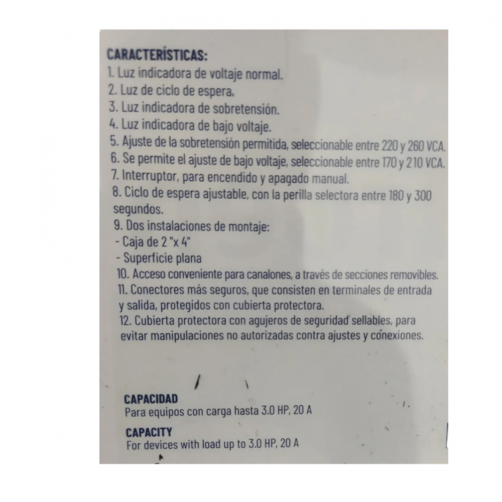 Protector de voltaje monofásico Troen - Miniatura 3